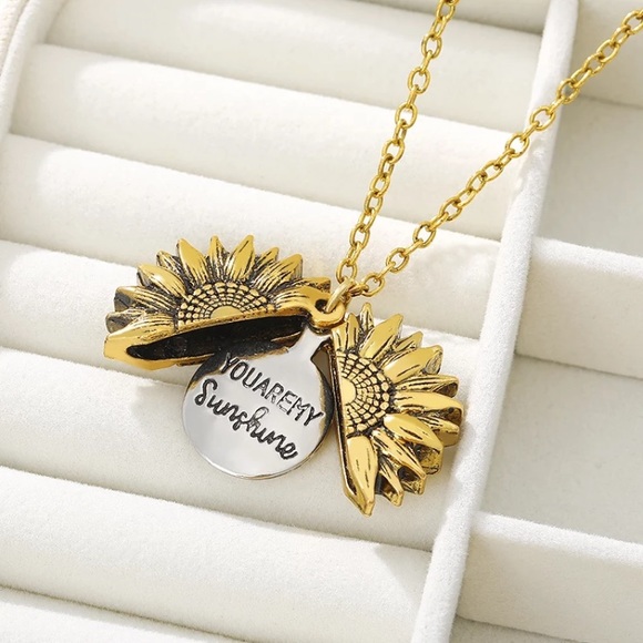 NWOT “You are my sunshine” gold necklace - Picture 2 of 5